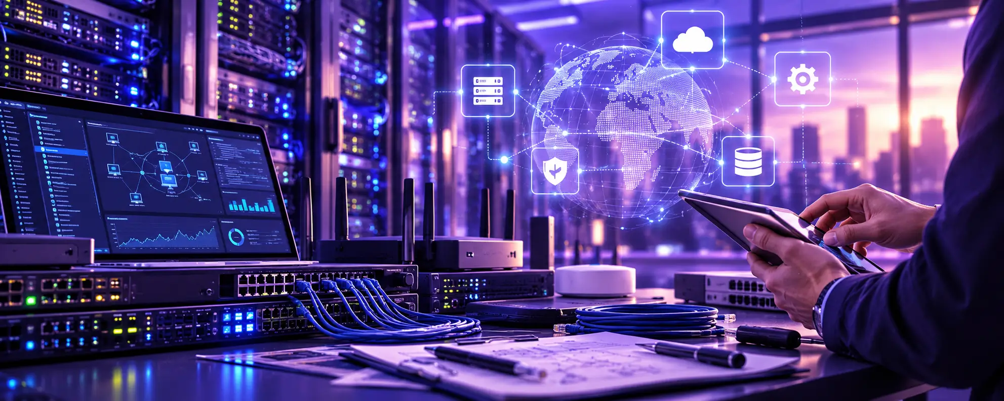 notebook and server image